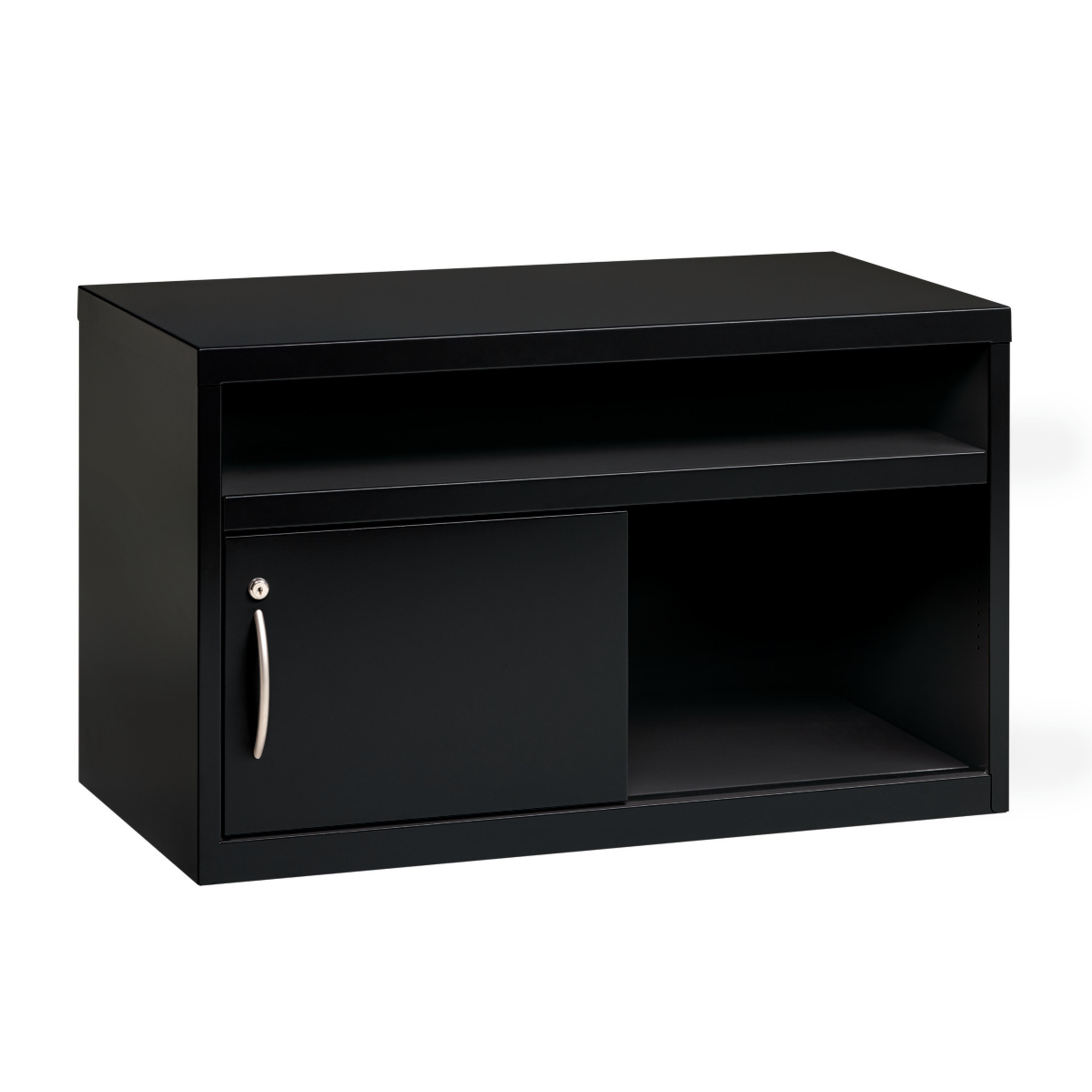 Hirsh Industries, Credenza Lateral Cabinet with Sliding Door, Width 36 in, Depth 18.625 in, Height 22 in, Model# 20506